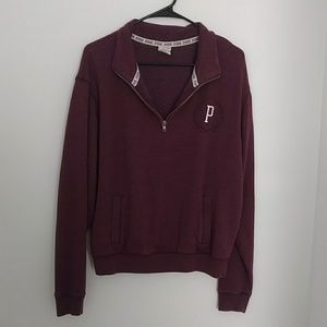 Purple quarter zip pullover